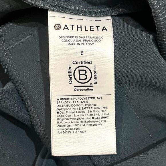 ATHLETA Endless High Rise Pant 8 | Eden (gray-ish teal) - Picture 8 of 9